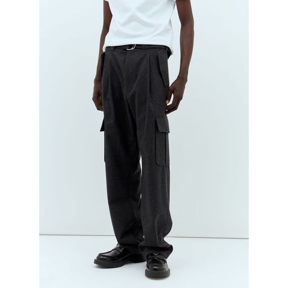 Prada Men Flannel Cargo Pants